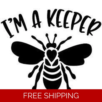 Im a Keeper Bee Die Cut Vinyl Decal sticker